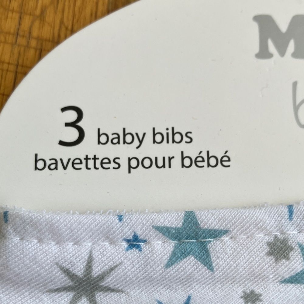 MY BABY BOUTIQUE Starry Blue Bib Set - Picture 2 of 5